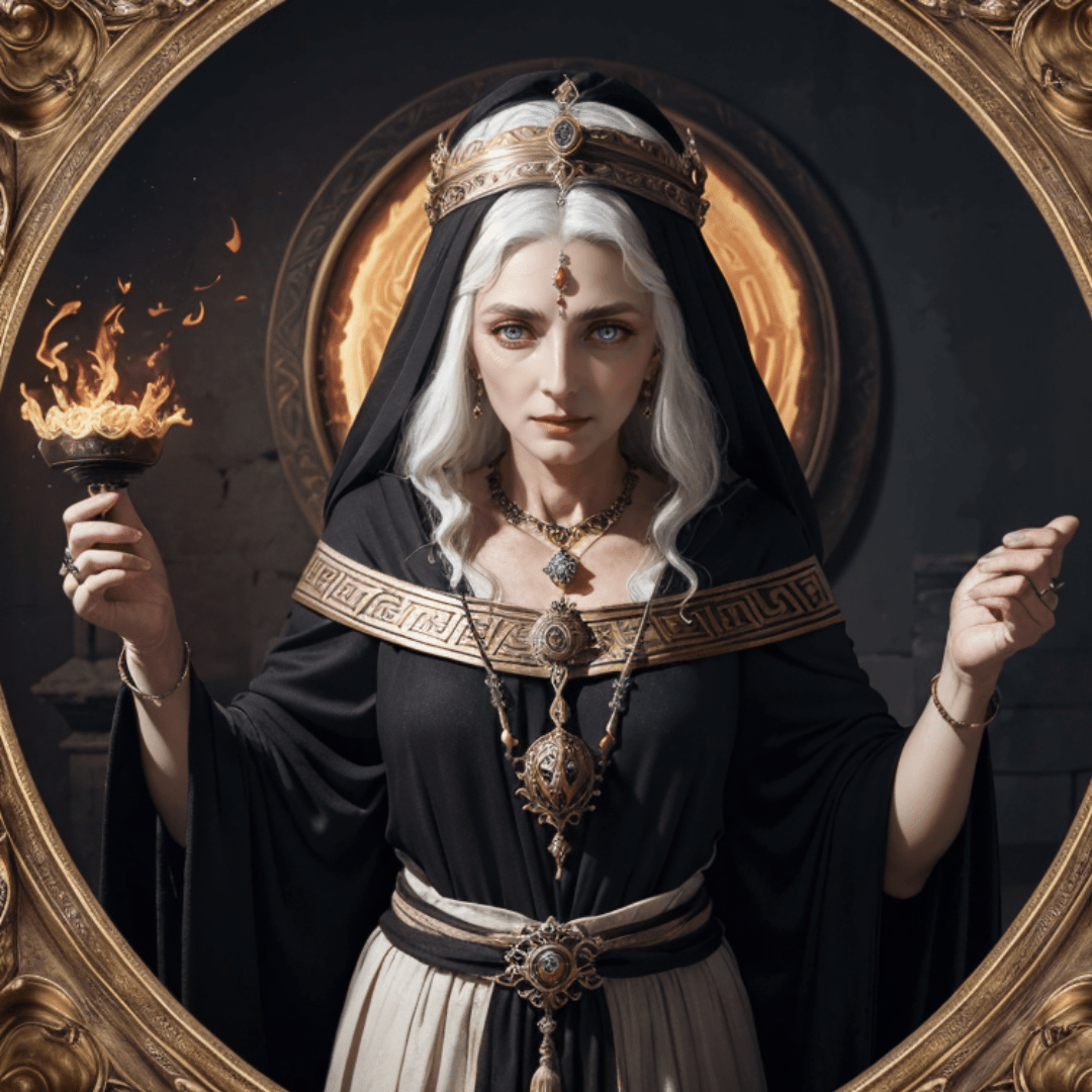 Hekate. Ilustracja AI. Teaser powieści "Szlak Nieśmiertelności". Autor: Kamil Exner